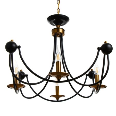 Calates "Floa" 4he14 40W black and gold 60x73x60 cm Bayerlux-1