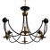 Calates "Floa" 4he14 40W black and gold 60x73x60 cm Bayerlux