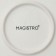 A set of plates of dining porcelain Magistro Lofty, 6 objects: D = 26.7 cm, white color