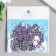 Decor for creativity Plastic 1 Puncture "Rhinestone Flower. Lilac" set of 150 pcs 1.2x1.2 cm