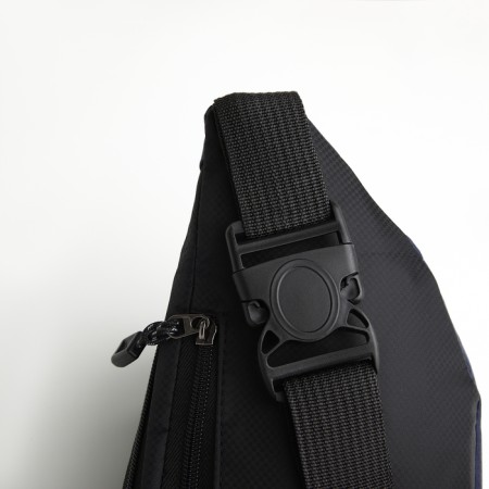 Lightning waist bag, 3 outer pockets, blue/black color-4