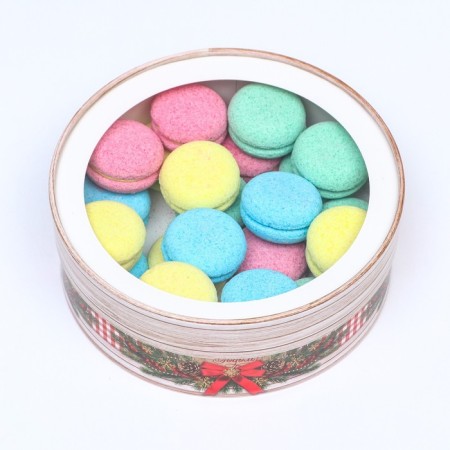 Box for Makarun Tubus with the Fluffy New Year window 21 x 21 x 7 cm-4