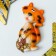 Magnet Polystone "Tigrush with a bag of gold coins" mix 7x4.7x1.8 cm