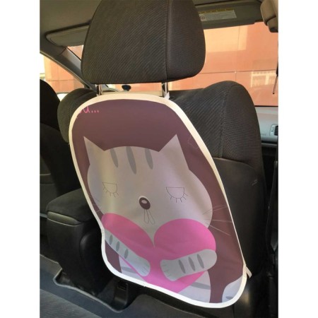 Protective cape on the back of the car seat "Cat Romantic"