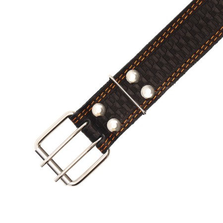 Collar leather embossed single-layer, dimensionless, 74 x 4.5 cm, Osh 35-65 cm, mix of flowers-3
