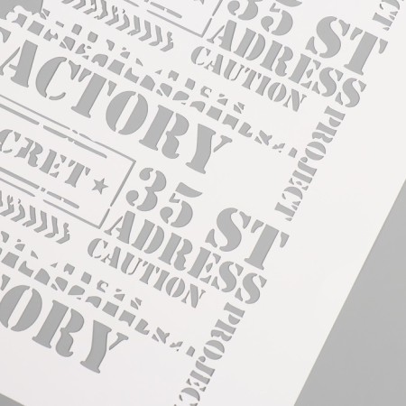 Plastic stencil "Factory", 22x31 cm-2