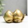 NECK Polystone for bronze "2 peaches" 6x4x4 cm