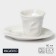 Coffee steam porcelain Magistro "Blanche", 2 items: a cup 80 ml, a saucer 13 × 10.5 cm
