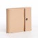 Women's wallet on the button, beige color