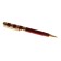 Gift handle, ballpoint "luxury" in a plastic case, rotary, burgundy with golden inserts
