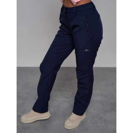 Sports female trousers, size 44, dark blue color-16