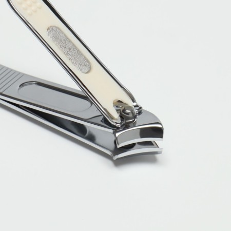 Kusachki-nipper manicure, bent, with a file, 6 cm, silver color-3