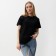 T -shirt female, black color, size 44