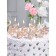 Candle in the cake "Jubilee", number 65, 10 cm, champagne