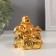 NECS Polystone Gold "Hothey in a chair with a dragon on gold coins" 6x7x7.5 cm