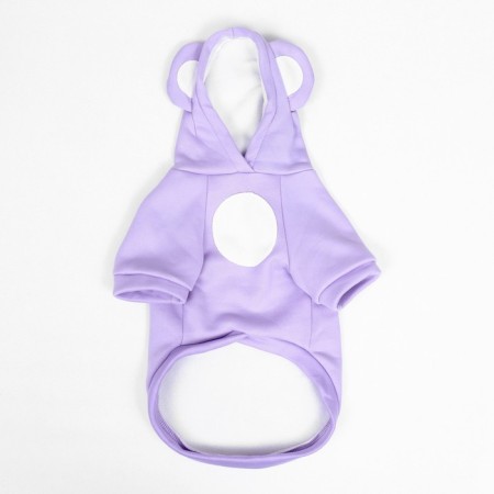 Sweater with a hood "Bear", fleece, size XL (DS 34, Osh 38, Osh 48 cm), purple-8