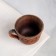 Cup "patterned" decor, red clay, 0.15 liters