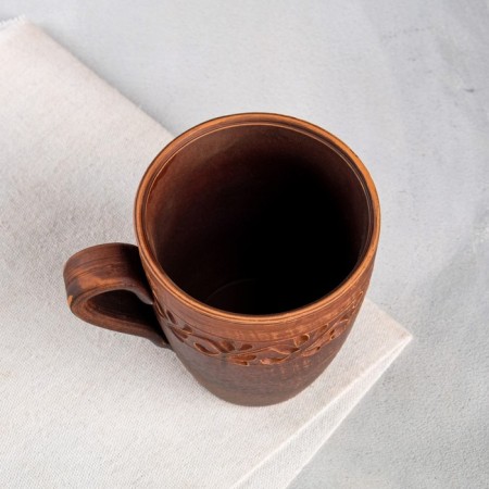 Mug "dining room", decor, red clay, 0.4 l, mix-2