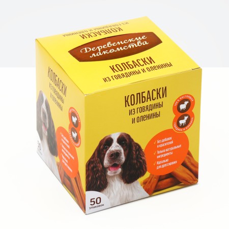 Mini sausages "Village goodies" for dogs, beef and turkey, 8 g-3