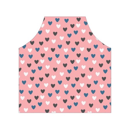 Apron kitchen with a photo print "Vanilla Hearts", adjustable, size OS-2