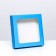 Self -assembly box with a blue window, 16 x 16 x 3 cm