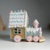 Souvenir Polystone Light "Gingerbread house train in the glaze and sugar" 21x12x18.5 cm