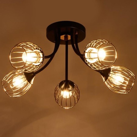 Chandelier 673148/5 E27 40W Black-gold 54x54x23.5 cm Bayerlux-2