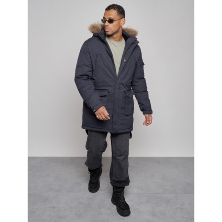 Lengered male winter, size 56, dark blue color-9