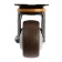 Furniture wheel Cappio d = 75, on the site, rotary, TPR coating