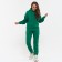Women's costume (sweatshirt/trousers), dark green color, size 42 (s)
