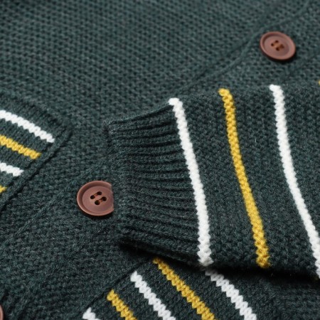 Knitted jumper for a boy, green color, height 92 cm-2