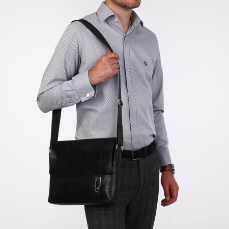 Male bag, black color-6