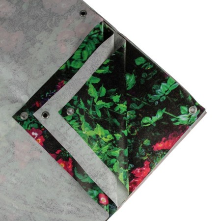 Photo, 300 × 158 cm, with photo printing, eyelets step 1 m, “brick wall”, Greengo-2