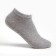 Set of female socks (3 pairs) shortened, gray color, size 36-39