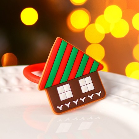 Ring for napkins Dolyana "Winter House", 6 × 6 cm-2