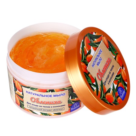 Natural soap for body and hair "sea buckthorn", 450 g-3