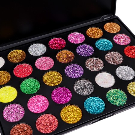 Palette shadows with sparkles, 35 colors-1