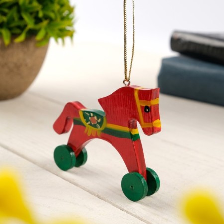 Souvenir "Horse", on wheels, 6 x 7 cm