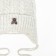 A hat for a girl knitted, color is light gray, size 44-47 cm (9-18 months)