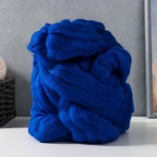 Fasting wool 100% thin merino wool 100g (26 cornflower