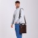 Male bag, igermann, brown color