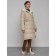 Coat insulated winter female, size 46, beige color