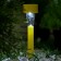 Garden lamp on the sunny battery "Yellow trapezoid", 4.5 × 30 × 4.5 cm, 1 LED, glow white