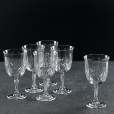 A set of glass glasses for wine Karat, 270 ml, 6 pcs