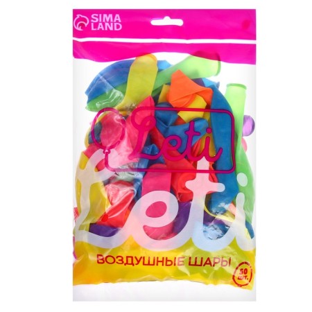 Latex ball 12 ", crystal, set 50 pcs., Mix color-1