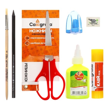 A4 labor folder, plastic, lightning around, folding bar, with a filling of 10 items, calligrata, PTR-1, "motor-shlem"-10
