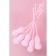 A set of vaginal balls Flovetta byfa tulips, silicone, pink, 5.3 cm