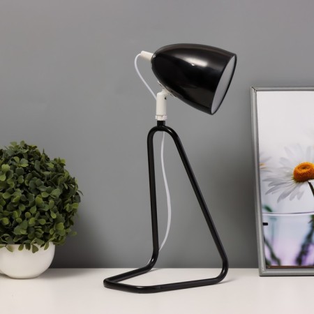 Tall lamp "Stand" E27 40W black and white 15x16.5x38 cm-4