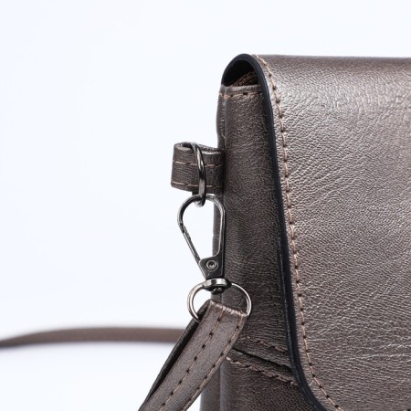 Bag-clate on magnet, long belt, bronze color-5