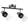 Lamp "Masumi" 2x60W E14 black/chrome 47.5x10x20cm